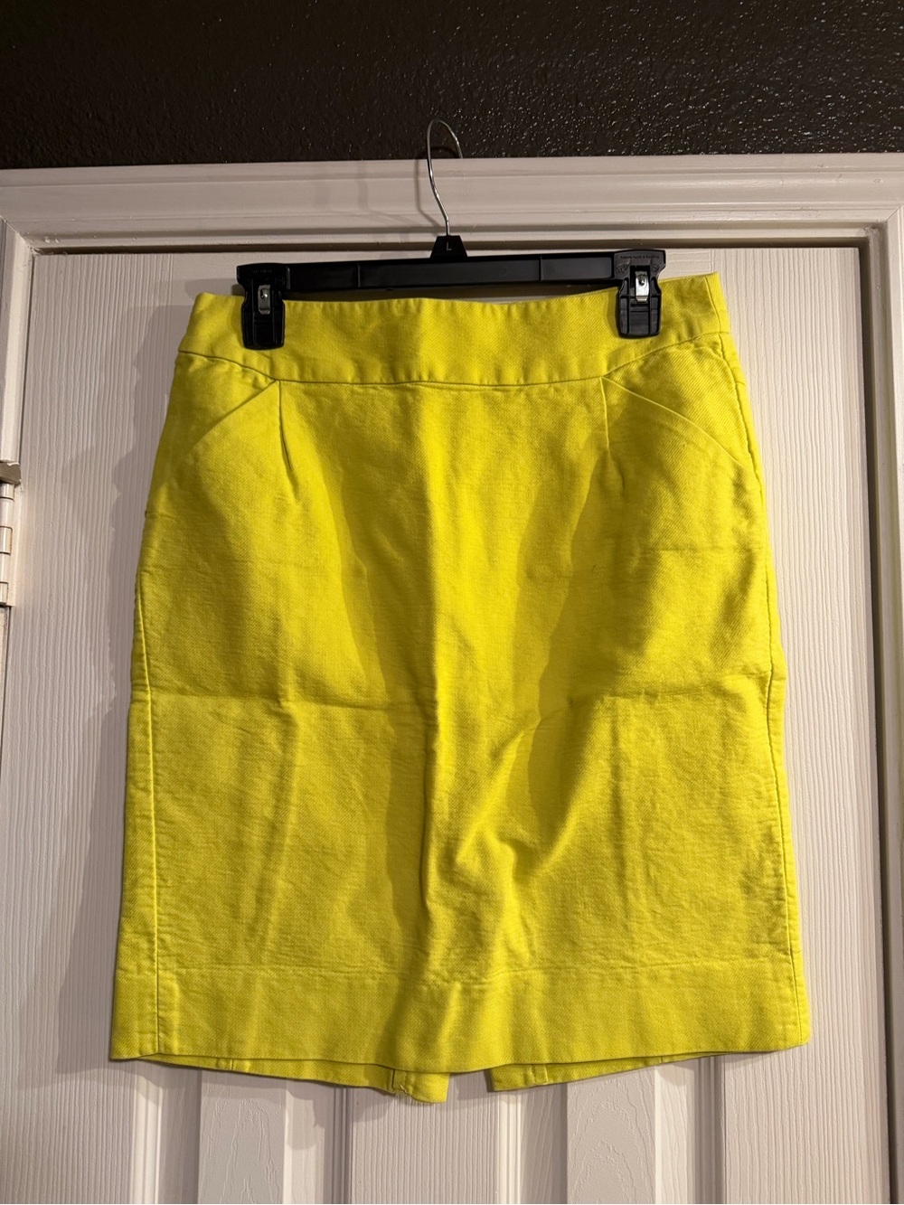 J. Crew Factory Bright Yellow Pencil Skirt